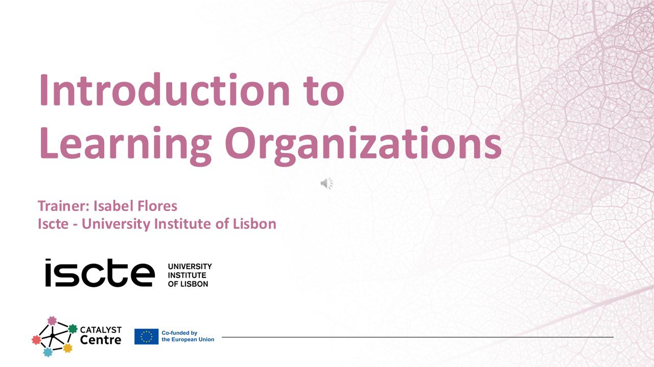 Cover of Introduction to Learning Organizations Course